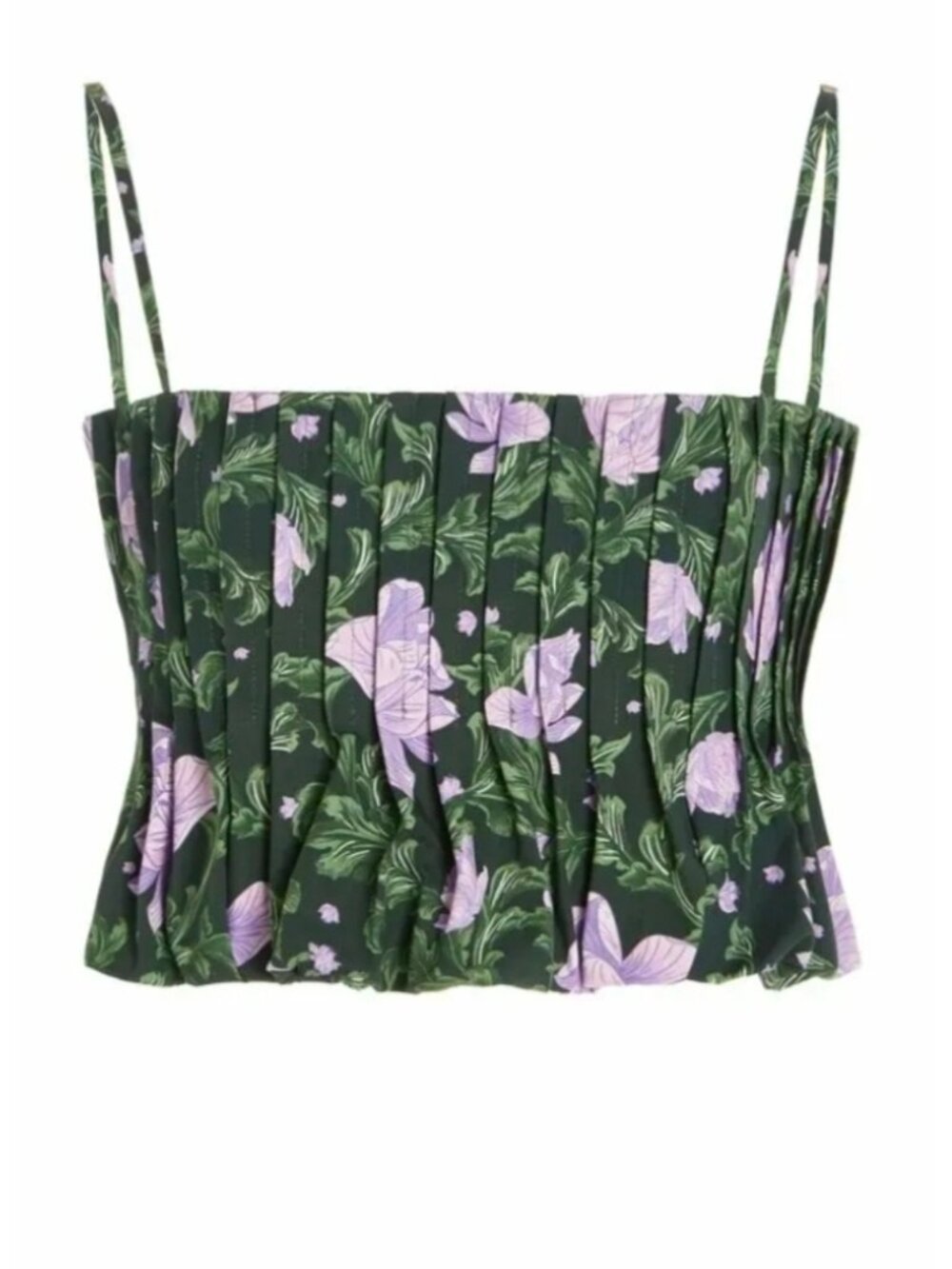 Agua by Agua Bendita S Tulipan Pleated Crop Top